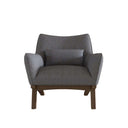 BRAYDEN GREY LINEN ACCENT CHAIR