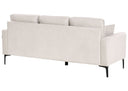 Light beige sofa on a white background