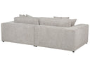 Gray sectional sofa on a white background