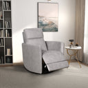 LIA LATTE GLIDER SUEDE RECLINER & SWIVEL CHAIR