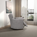 LIA LATTE GLIDER SUEDE RECLINER & SWIVEL CHAIR