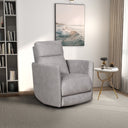 LIA LATTE GLIDER SUEDE RECLINER & SWIVEL CHAIR