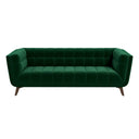 ADELE 85" GREEN VELVET SOFA