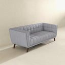 ADELE 85" LIGHT GREY VELVET SOFA