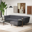 ADDISON RIGHT SECTIONAL ASH GREY FABRIC SOFA