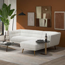 ADDISON RIGHT SECTIONAL CREAM BOUCLE SOFA
