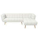 ADDISON RIGHT SECTIONAL CREAM BOUCLE SOFA