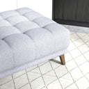ADELE LIGHT-GREY FABRIC OTTOMAN