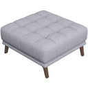 ADELE LIGHT-GREY FABRIC OTTOMAN