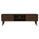 ADRIAN 71" MID-CENTURY MODERN WALNUT MEDIA STAND