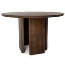 ALDEN ROUND WALNUT DINING TABLE