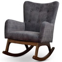 AYLA GRAY FABRIC ROCKING CHAIR