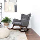 AYLA GRAY FABRIC ROCKING CHAIR