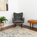 AYLA GRAY FABRIC ROCKING CHAIR