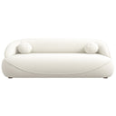 AVA 84" BEIGE BOUCLE SOFA