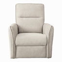 AJA CREAM SUEDE RECLINER CHAIR