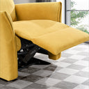 AJA DARK-YELLOW SUEDE RECLINER CHAIR