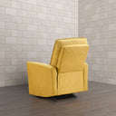 AJA DARK-YELLOW SUEDE RECLINER CHAIR