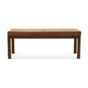 ALBA 50" TAN GENUINE LEATHER BENCH