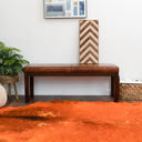 ALBA 50" TAN GENUINE LEATHER BENCH