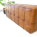 BINA 49" TAN LEATHER BENCH