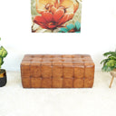 BINA 49" TAN LEATHER BENCH