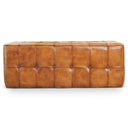 BINA 49" TAN LEATHER BENCH