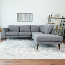 BIANCA 97" GREY FABRIC RIGHT-FACING SECTIONAL SOFA
