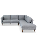 BIANCA 97" GREY FABRIC RIGHT-FACING SECTIONAL SOFA