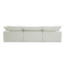 Rear view of a coastline sand modular sofa on a white background.