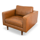 CATHERINE TAN LEATHER ACCENT CHAIR
