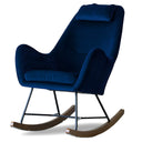 COCO BLUE VELVET ROCKING CHAIR