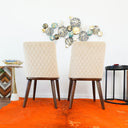 CLOVE BEIGE VELVET DINING CHAIR (SET OF 2)