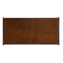 Rectangular brown coffee table top on a white background