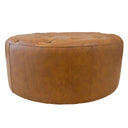 SENA TAN GENUINE LEATHER OTTOMAN