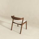 DAKOTA  SOLID WOOD CREAM VELVET DINING CHAIR (SET OF 2)
