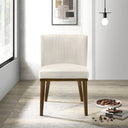 DALEY WHITE FABRIC DINING CHAIR (SET OF 2)