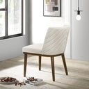 DALEY WHITE FABRIC DINING CHAIR (SET OF 2)