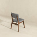 CARLOS DARK GREY FABRIC SOLID BACK SIDE CHAIR (SET OF 2)