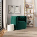 DORA GREEN VELVET SWIVEL CHAIR