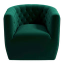 DORA GREEN VELVET SWIVEL CHAIR