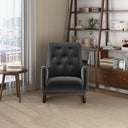 DORIA DARK-GREY FABRIC ROCKING CHAIR