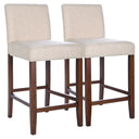 DORIAN BEIGE FABRIC COUNTER CHAIR (SET OF 2)