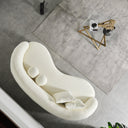 ENZO 89" JAPANDI IVORY BOUCLE SOFA