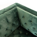 ELIA DARK-GREEN VELVET ACCENT CHAIR