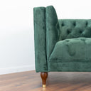 ELIA DARK-GREEN VELVET ACCENT CHAIR