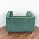ELIA DARK-GREEN VELVET ACCENT CHAIR
