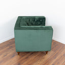 ELIA DARK-GREEN VELVET ACCENT CHAIR