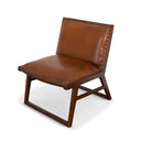 EMILIA TAN LEATHER ACCENT CHAIR