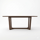 MARINA  SOLID WOOD DINING TABLE IN BROWN